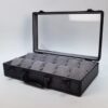 Rokxor Collectico Black Metal Case Glass Top Watch Organiser with 12 Slots