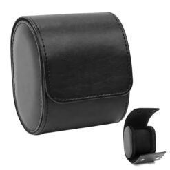 Rokxor Travel Roll Single Watch Case Black Leather