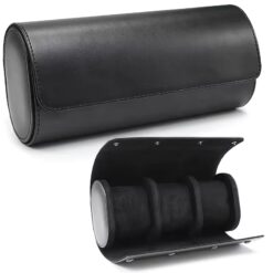 Rokxor Travel Roll Triple Watch Case Black Leather