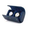 Rokxor Travel Roll Double Watch Case Blue Leather