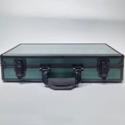 Rokxor Collectico Green Metal Case Watch Organiser with Glass Top 24 Slots - Image 4