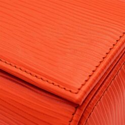 Rokxor Travel Roll Triple Watch Case Orange Textured Leather - Image 8