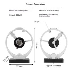 Rokxor Mechanix Silver Orbit Watch Winder - Image 4